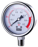 充油耐震压力表径向压力表YN60-0.7Mpa