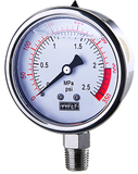 充油耐震压力表径向压力表YN60-2.5Mpa